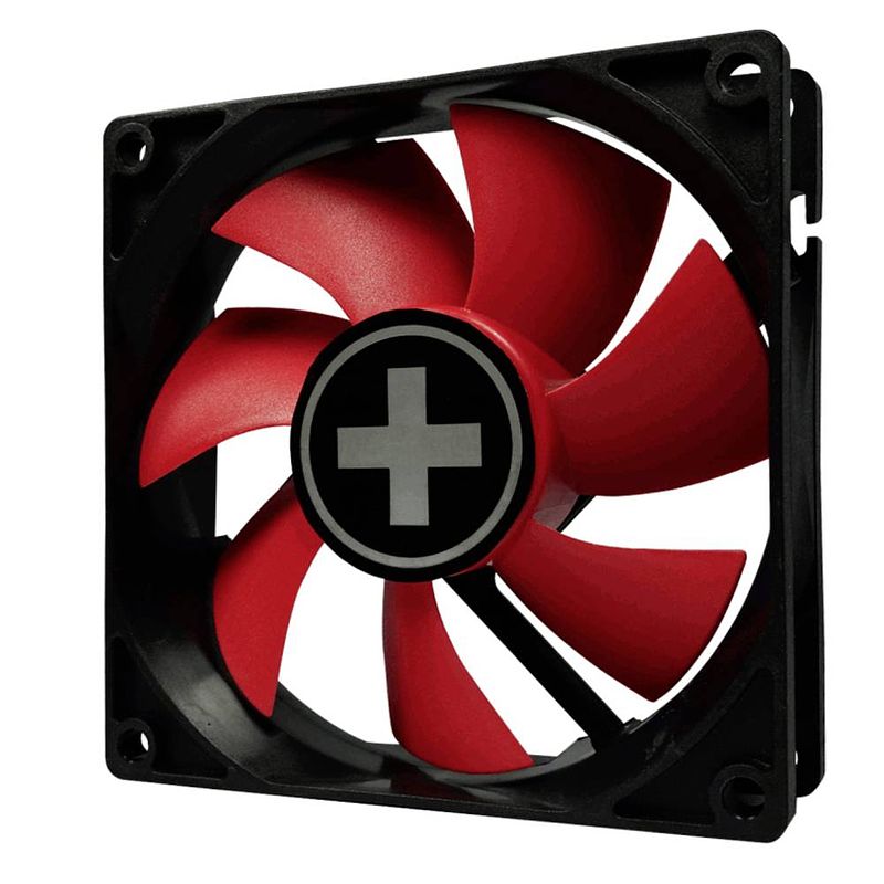 Foto van Xilence xpf92.r pc-ventilator zwart, rood (b x h x d) 92 x 25 x 92 mm