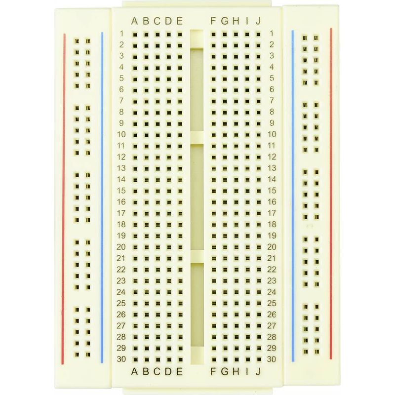 Foto van Tru components breadboard verschuifbaar totaal aantal polen 400 (l x b x h) 86.5 x 64.5 x 8.5 mm 1 stuk(s)