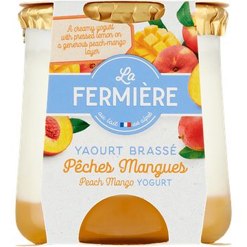 Foto van La fermiere roomyoghurt mangoperzik 160g bij jumbo