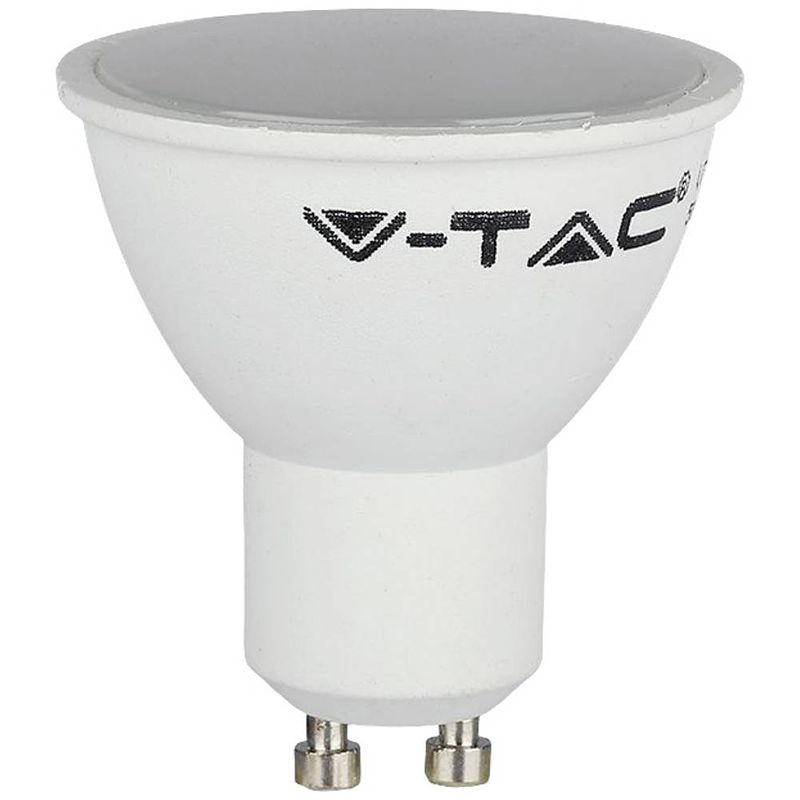 Foto van V-tac 217271 led-lamp energielabel f (a - g) gu10 reflector 4.50 w koudwit (ø x h) 50 mm x 50 mm 3 stuk(s)