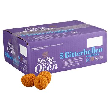 Foto van Kwekkeboom oven bitterballen rundvlees 50 x 25g bij jumbo