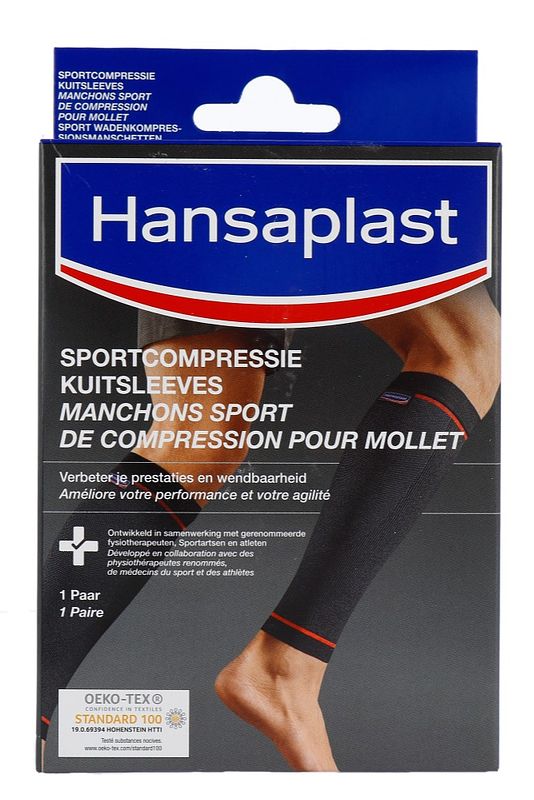 Foto van Hansaplast sportcompressie kuitsleeves