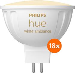 Foto van Philips hue spot white ambiance mr16 18-pack