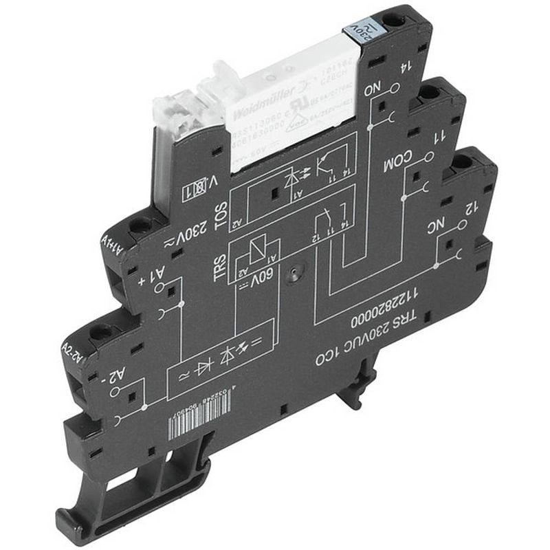 Foto van Weidmüller trs 24vuc 1co agsno koppelrelais 24 v dc/ac 6 a 1x wisselcontact 10 stuk(s)