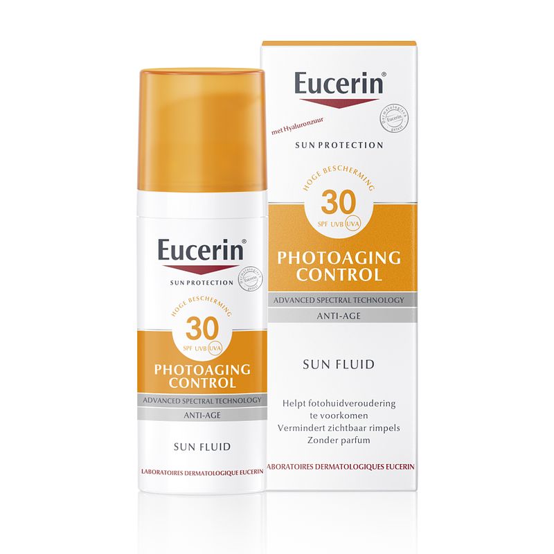 Foto van Eucerin sun photoaging control fluid spf30