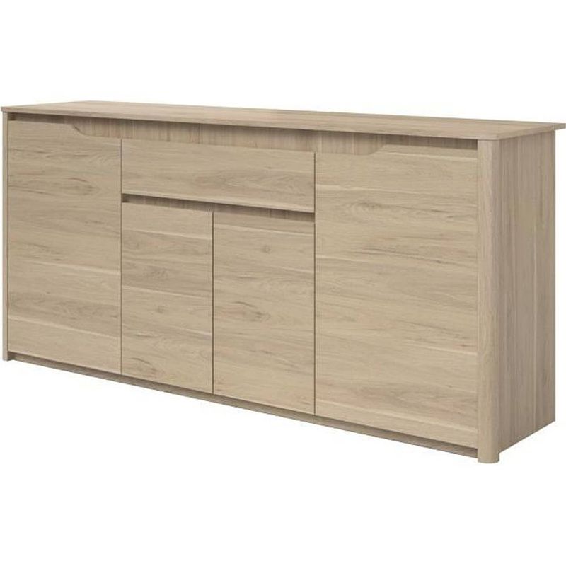 Foto van Parisot betty modern laag eiken dressoir - l 185 cm