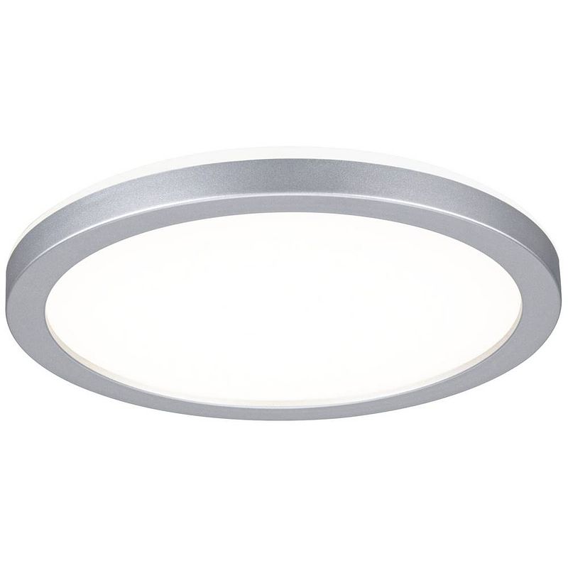 Foto van Paulmann 70990 p atria shine 11,2w 3000k 190mm ch mt ks led-plafondlamp led 11.2 w chroom (mat)