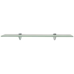 Foto van The living store zwevende plank - glazen schap 60x20 cm - matglas