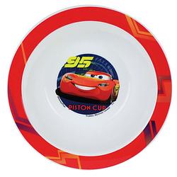 Foto van Kunststof ontbijtbordje diep disney cars 16 cm - kinderservies