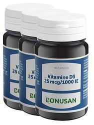 Foto van Bonusan vitamine d3 25mcg/1000 ie capsules multiverpakking