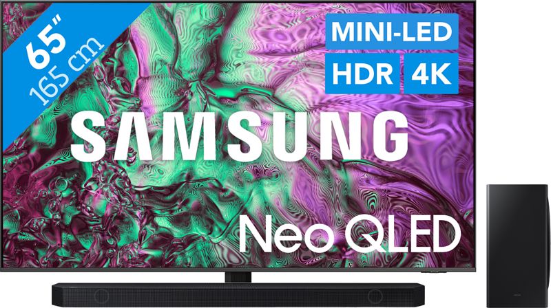 Foto van Samsung neo qled 4k 65qn86d (2024) + soundbar