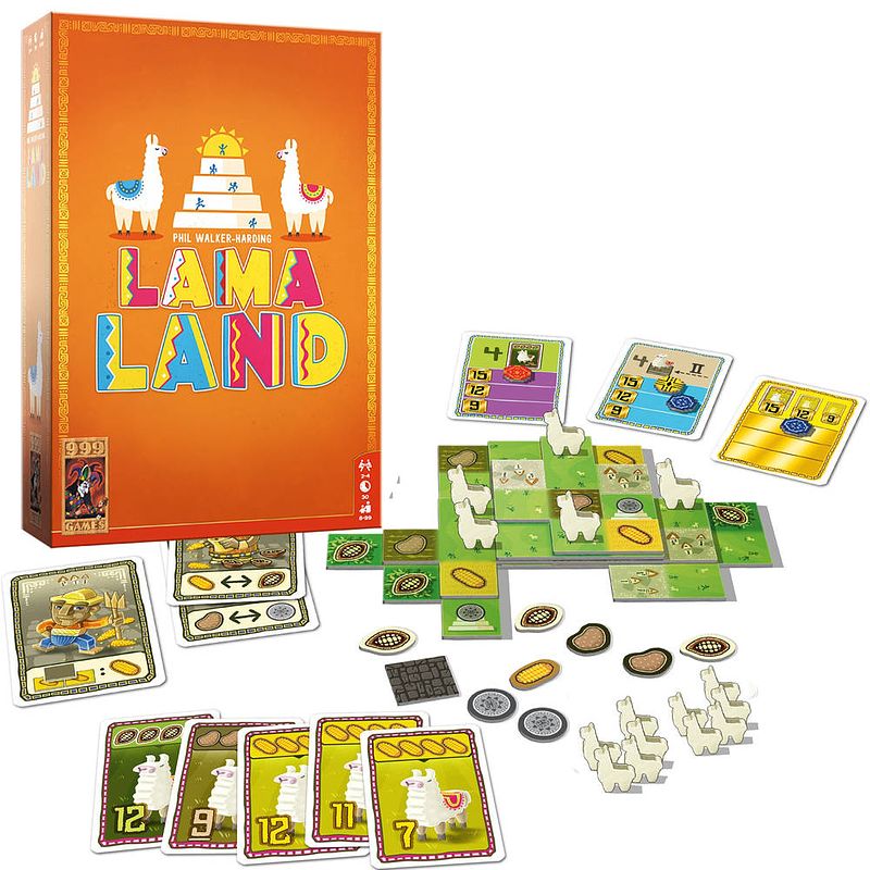 Foto van 999 games bordspel lamaland karton 282-delig