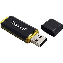 Foto van Intenso high speed line usb-stick 128 gb usb 3.2 gen 2 (usb 3.1) zwart, geel 3537491