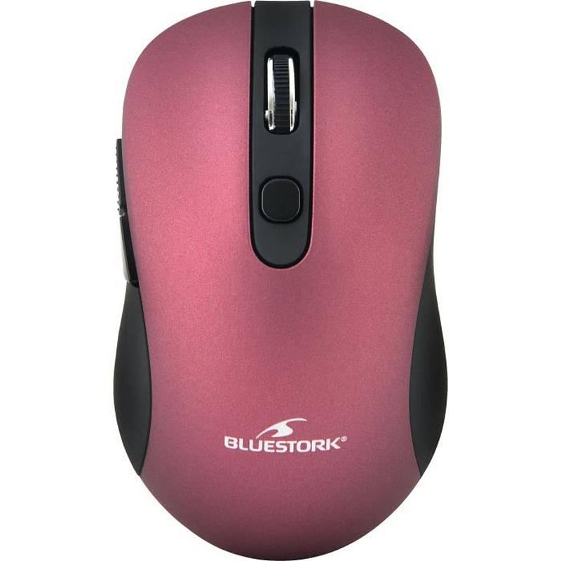 Foto van Bluestork draadloze muis - 2,4 ghz - 6 knoppen - metallic pruim