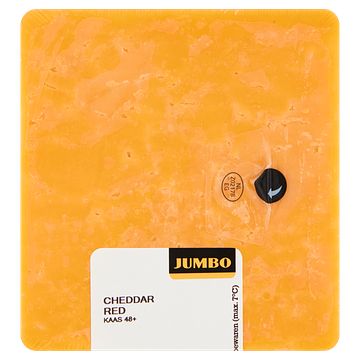 Foto van Jumbo cheddar red kaas blok 48+ 179g