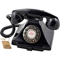 Foto van Standaard titlegpo carrington retro telefoon - aan te sluiten op modem - zwart