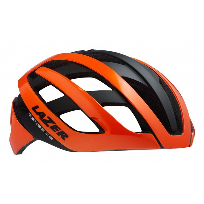 Foto van Lazer fietshelm genesis unisex oranje/zwart maat 52-56 cm