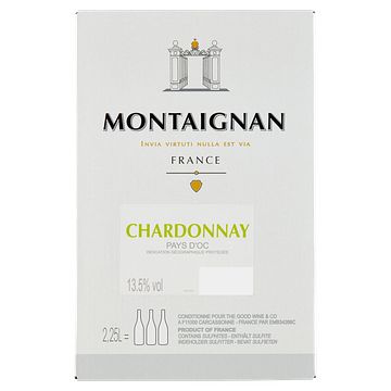 Foto van Montaignan chardonnay box 2, 25l bij jumbo