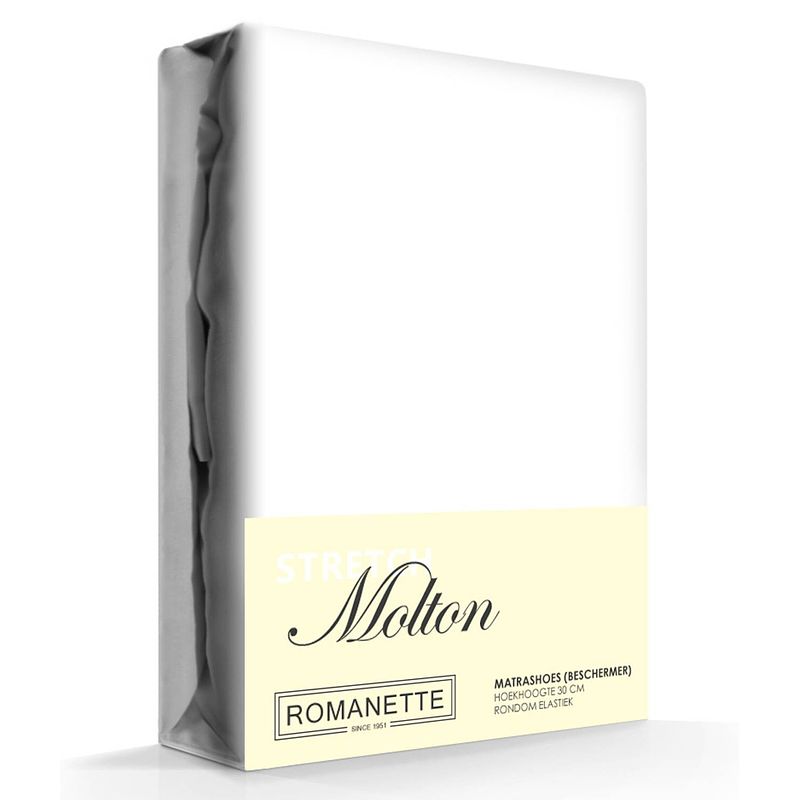 Foto van Multiform molton stretch hoeslaken romanette-80/90/100 x 200/210/220 cm