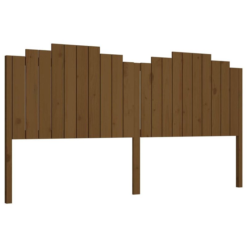 Foto van The living store houten hoofdeinde - trendy - hoofdbord - afmetingen- 206 x 4 x 110 cm - kleur- honingbruin