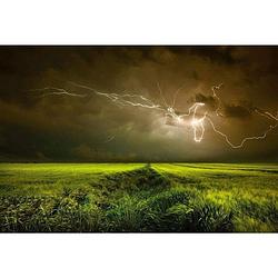 Foto van Wizard+genius lightning and thunder vlies fotobehang 384x260cm 8-banen