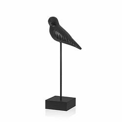 Foto van Riverdale ornament bird 35cm zwart