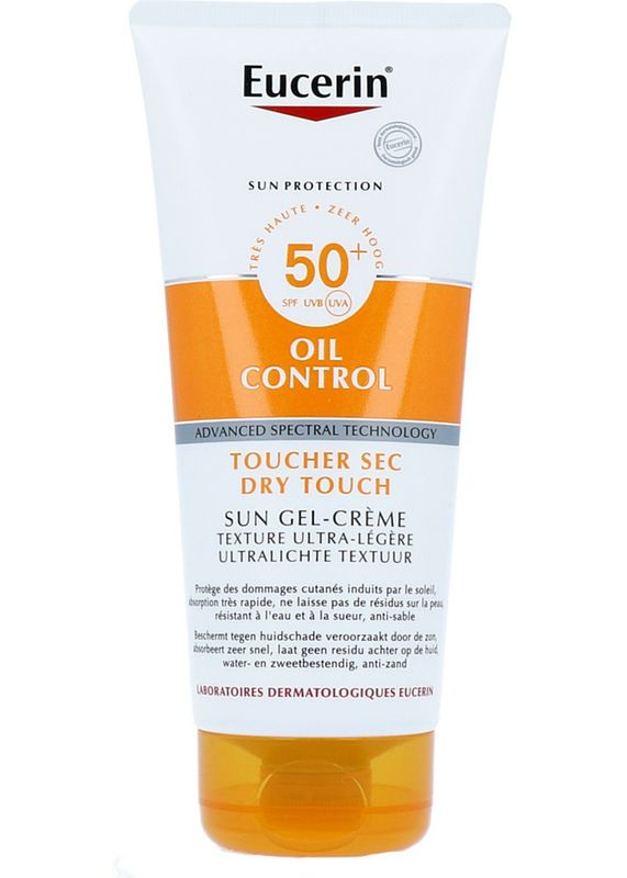 Foto van Eucerin sun sensitive protect gel-crème dry touch spf50