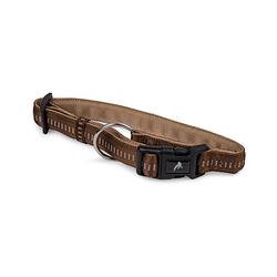 Foto van Dierenbenodigdheden vadigran halsband hond nylon soft grip bruin 25-35cmx15mm