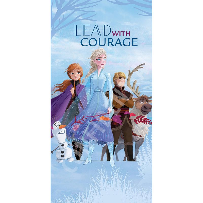 Foto van Disney frozen strandlaken - 70 x 140 cm - multi