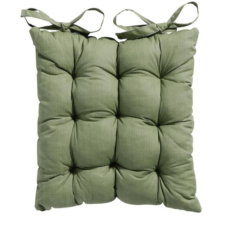 Foto van Madison toscane kussen - basic green - 46x46 - groen