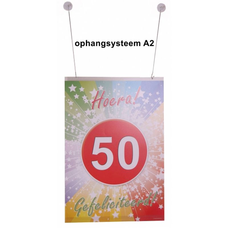 Foto van A2 poster ophangsysteem - feestdecoratievoorwerp