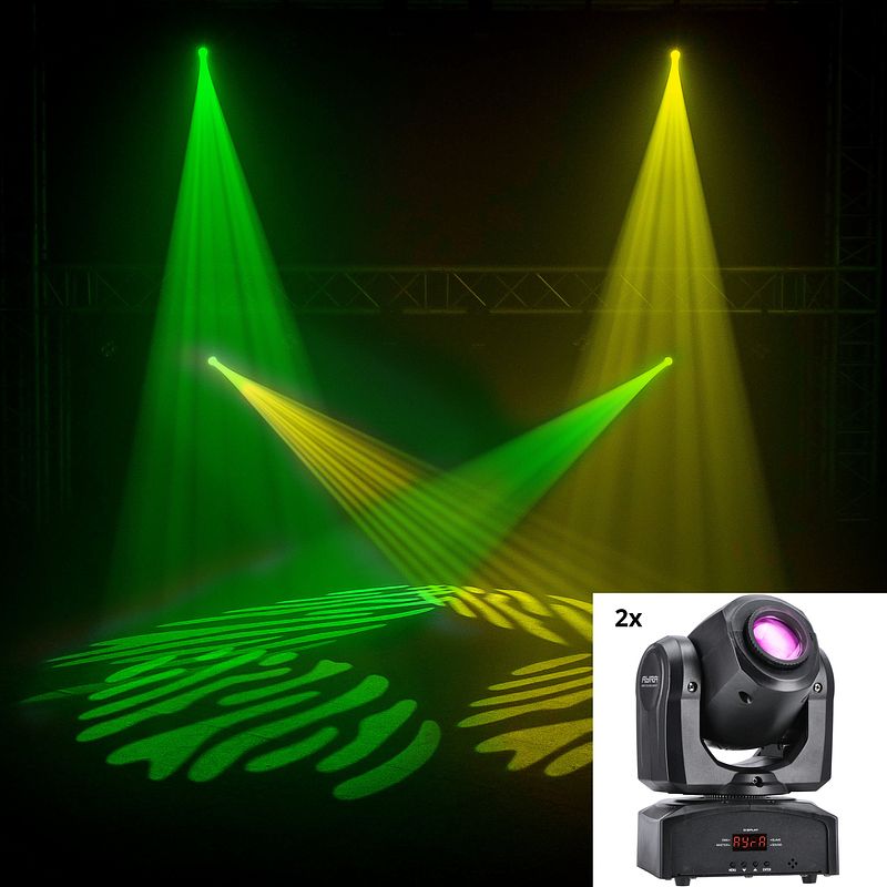 Foto van Ayra ero micro spot set led moving head set van 2