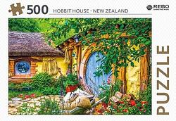 Foto van Rebo legpuzzel 500 stukjes - hobbit house - new zealand - overig (8720387822164)