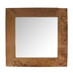 Foto van Dknc - spiegel hout - 58x58x4.5cm - natuurlijk