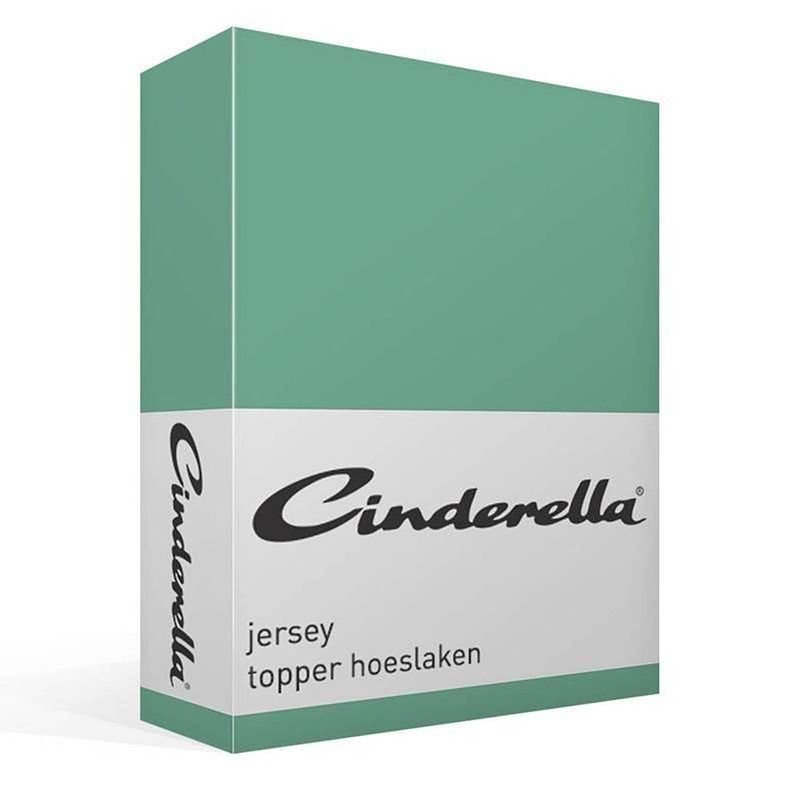 Foto van Cinderella jersey topper hoeslaken - 2-persoons (140x200/210 cm)