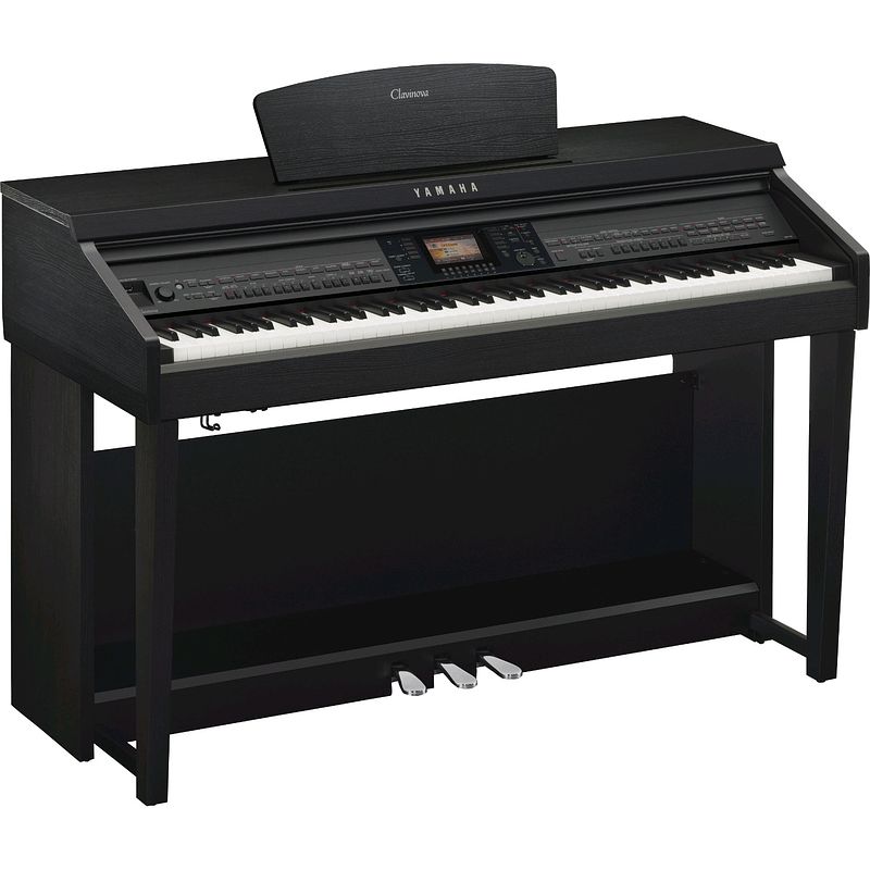 Foto van Yamaha clavinova cvp-701b black walnut digitale piano