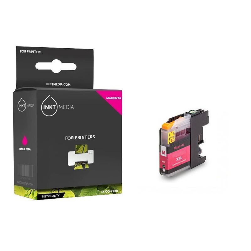 Foto van Inktmedia® - inktcartridge - geschikt brother lc-3619xl lc-3617 ma inktcartridge magenta hoge capaciteit - cartridge...