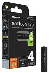 Foto van 4 x aaa panasonic eneloop pro batterijen - 930mah