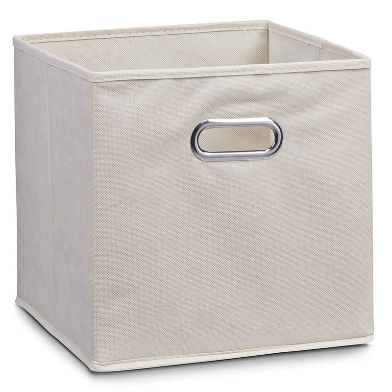 Foto van Set van 3x stuks beige opbergmandjes kinderkamer 32 x 32 cm - opbergmanden