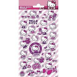 Foto van Hello kitty stickervel meisjes papier donkerroze/wit 30 stuks
