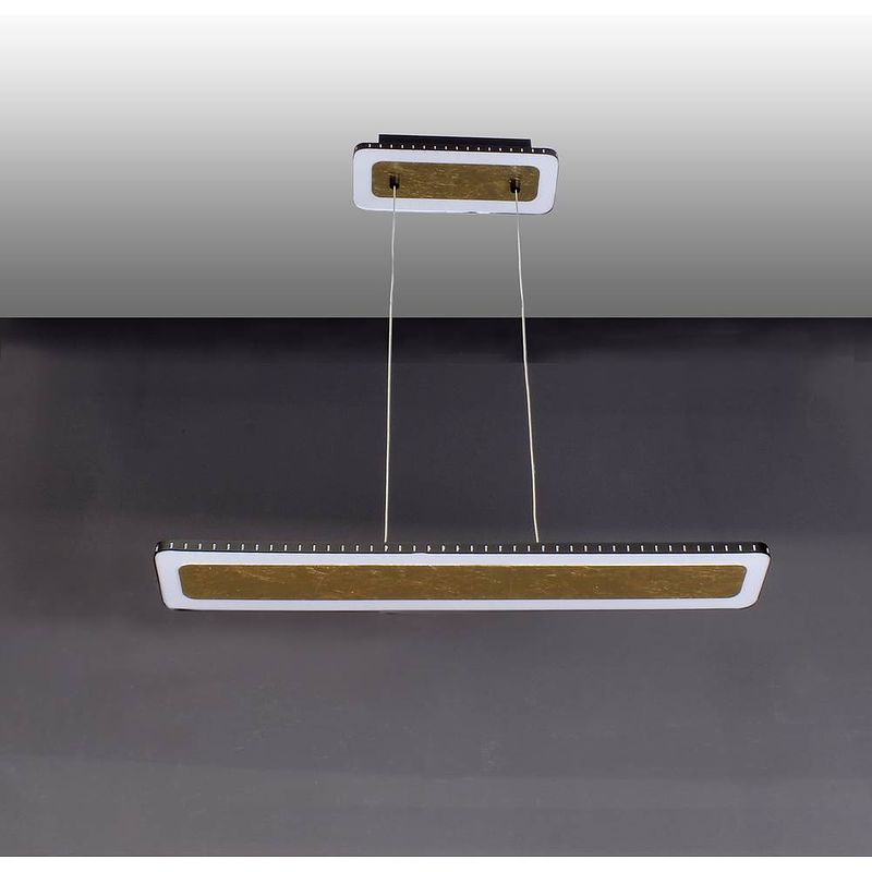 Foto van Eco-light solaris 9052 s go led-hanglamp 45 w goud, zwart