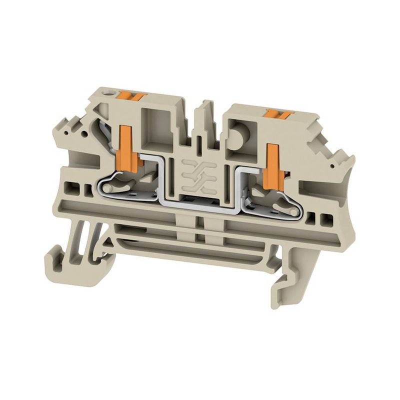 Foto van Doorgangsserieklem in, 2,5 mmm/m, 800 v, 24 a, aantal aansluitingen: 2 weidmüller al2c 2.5 2847200000 50 stuk(s)