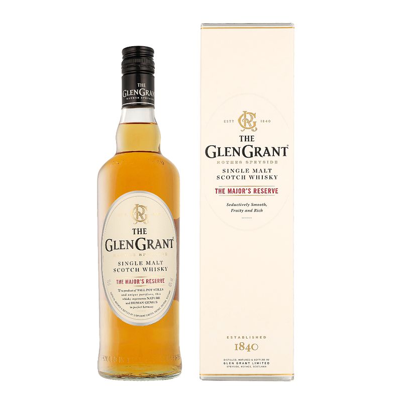 Foto van Glen grant major'ss reserve 70cl whisky + giftbox