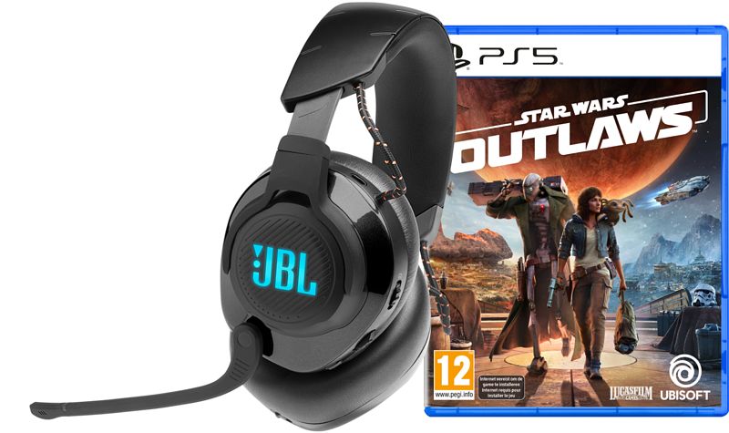 Foto van Jbl quantum 610 + star wars outlaws ps5