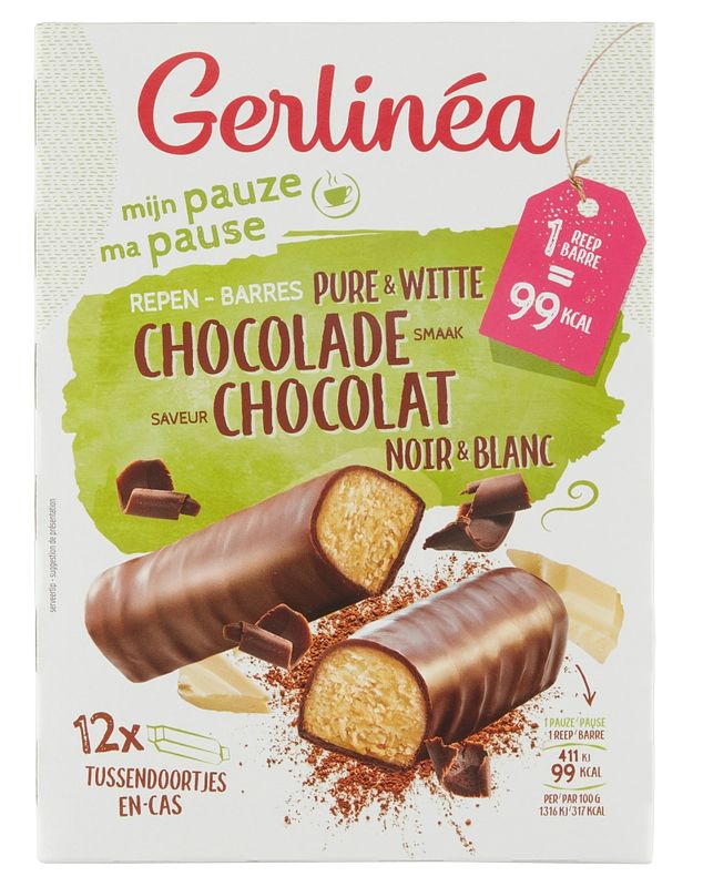 Foto van Gerlinéa pauzerepen pure & witte chocolade