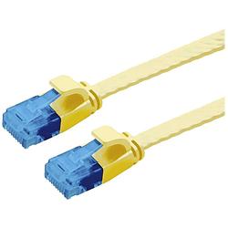 Foto van Value 21992030 rj45 netwerkkabel, patchkabel cat 6a u/utp 0.50 m geel 1 stuk(s)