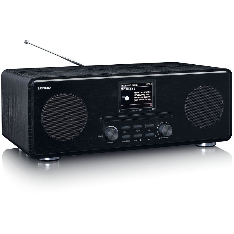 Foto van Lenco dir-260 internetradio dab+ fm cd bluetooth