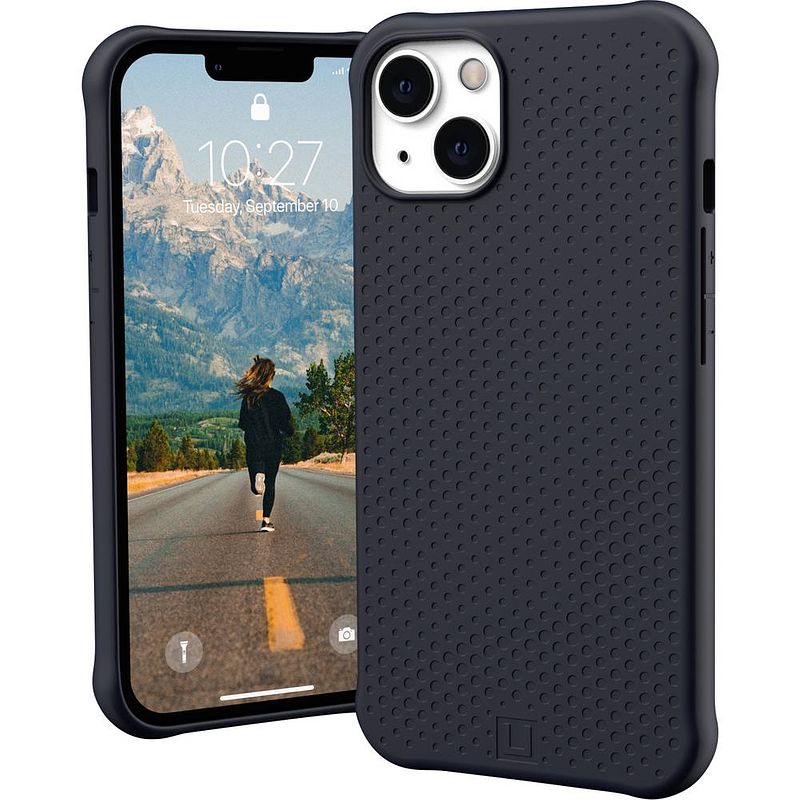 Foto van Urban armor gear dot case backcover apple iphone 13 zwart