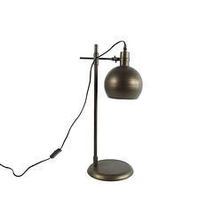 Foto van Non-branded staande lamp hessel 67 cm e27 rvs brons