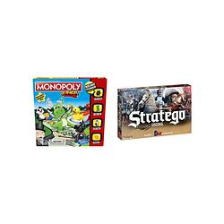 Foto van Spellenbundel - bordspel - 2 stuks - monopoly junior & stratego